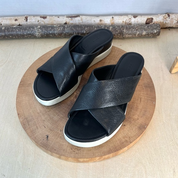 Ecco Touch Plateau Sandals in Black Leather Size  37 - Picture 8 of 16